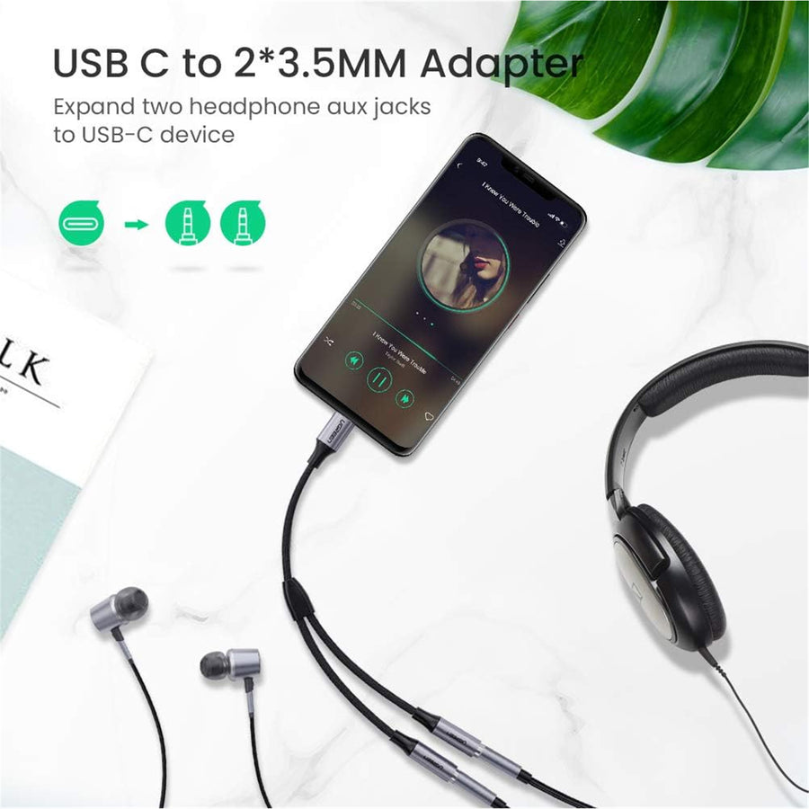 UGREEN  UG-30732 USB-C to 3.5mm Audio Splitter Cable