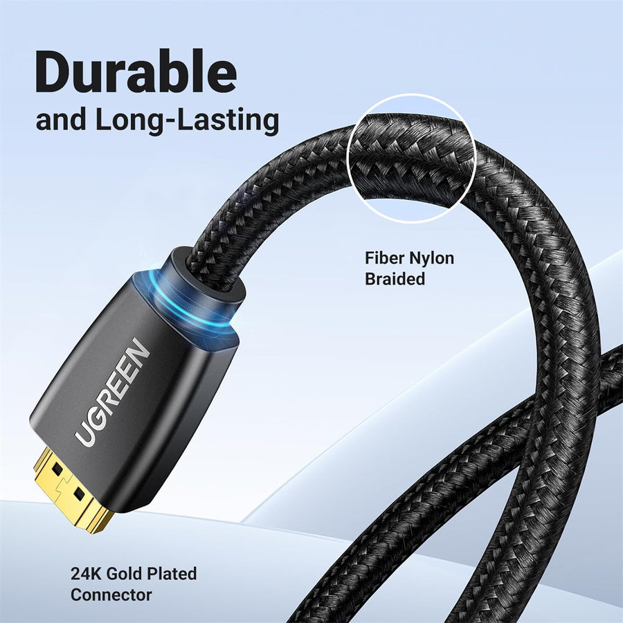 UG-40410 - Ugreen HDMI Male To Male Cable With Braid Black 2M