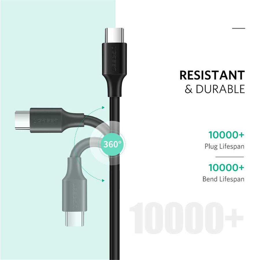 UGREEN  UG-50997 3A - USB 2.0 USB-C Cable - 1m - Black