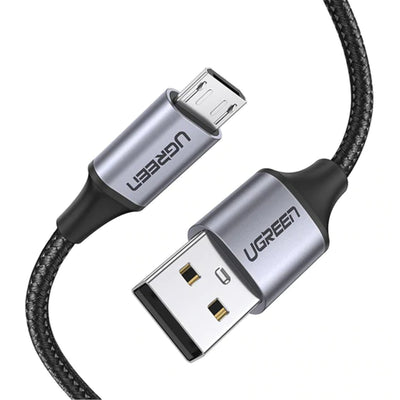 UG-60148 - UGREEN USB 2.0 A to Micro USB Cable Nickel Plating Aluminum Braid 2m Black