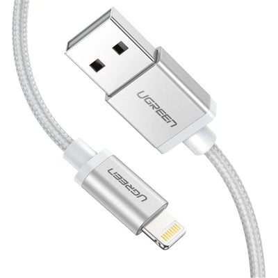 UGREEN  UG-60161 USB 2.0 - MFi Certified Lightning to USB-A Cable - 1m - Silver