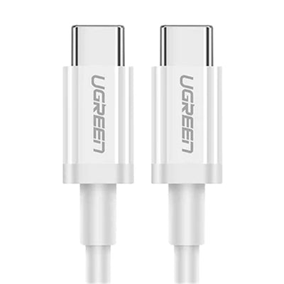 UGREEN UG-60518 USB 2.0 USB-C Cable - 1m - White Nickel Plating - ABS Shell