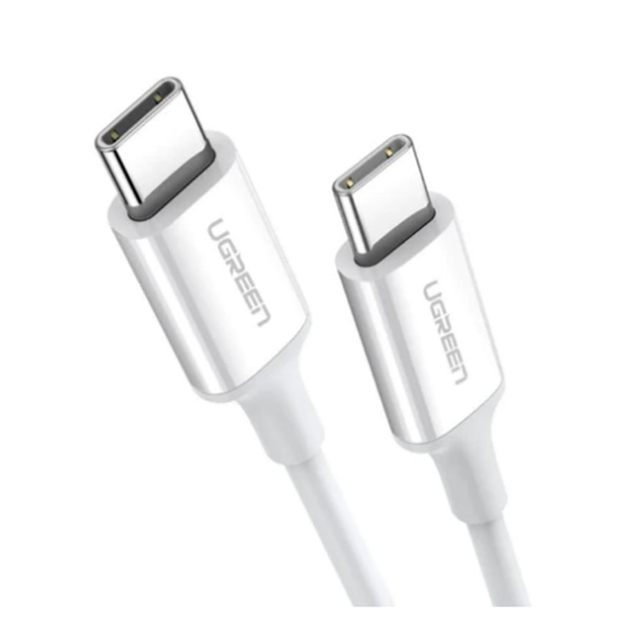 UG-60520 - Ugreen USB-C 2.0 Male To USB-C 2.0 Male 3A Data Cable White 2M
