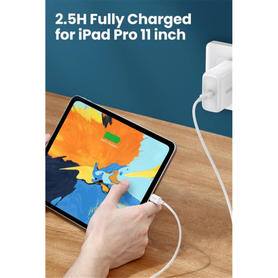 UG-60520 - Ugreen USB-C 2.0 Male To USB-C 2.0 Male 3A Data Cable White 2M