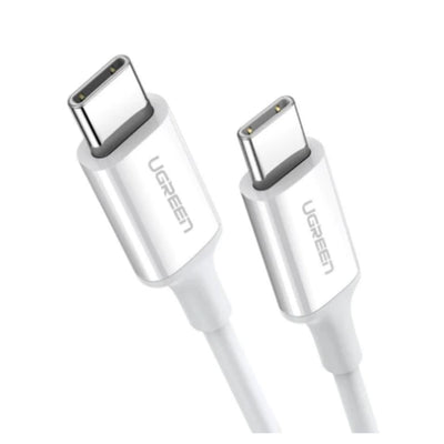 UG-60520 - Ugreen USB-C 2.0 Male To USB-C 2.0 Male 3A Data Cable White 2M