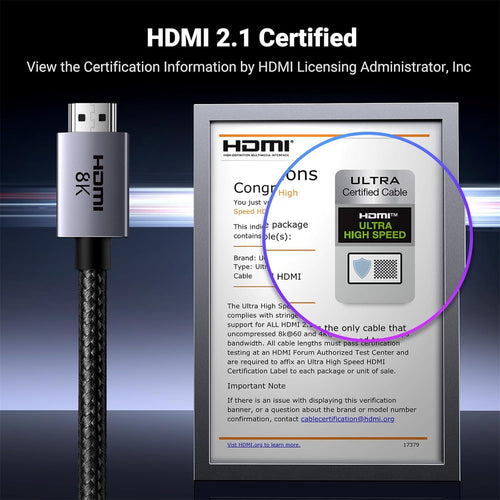 UGREEN UG-25908 HDMI 8K Cable 1m