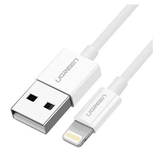 UG-80313 - Ugreen Lightning To USB 2.0 A Male Cable White 0.5M