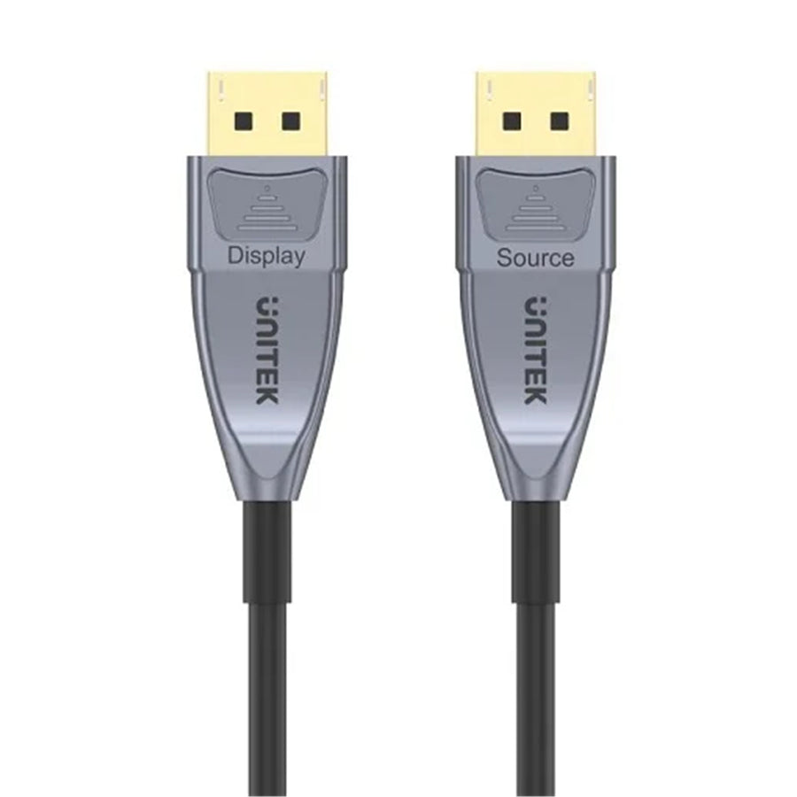 Unitek C1617GY - 15M Ultrapro DisplayPort Active Optical Cable. Up to 8K@60Hz & 4K@120Hz.
