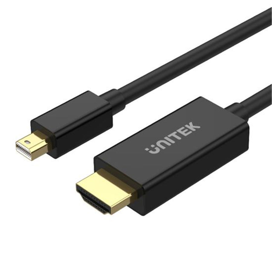 Unitek V1152A - 2M Mini DisplayPort to HDMI 1.4 Cable Supports 4K@30Hz HDR HDCP2.0 3D 7.1 Surround Sound