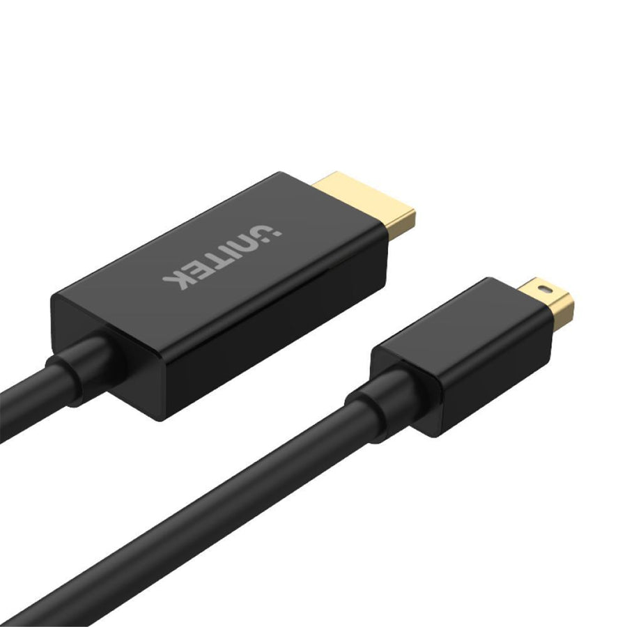 Unitek V1152A - 2M Mini DisplayPort to HDMI 1.4 Cable Supports 4K@30Hz HDR HDCP2.0 3D 7.1 Surround Sound