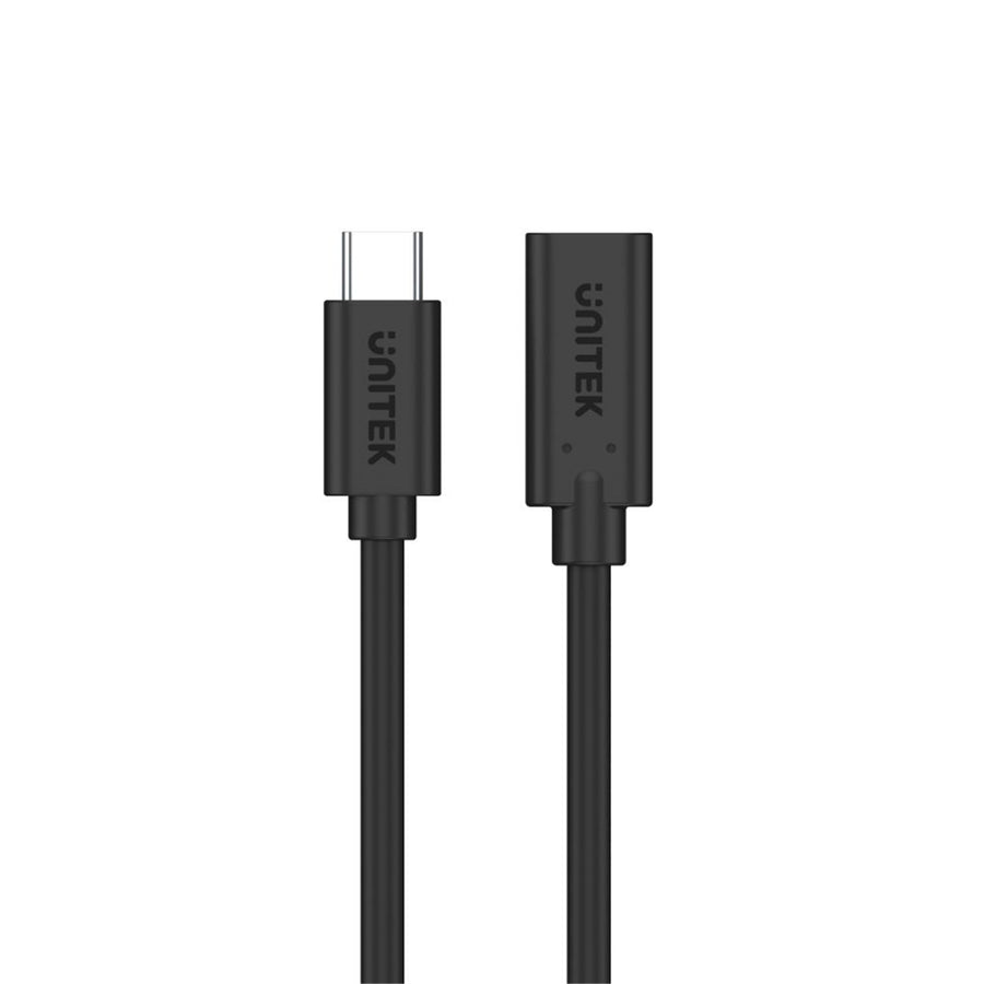 Unitek C14086BK - 0.5m USB 3.1 USB-C Male to USB-C Female Extension Cable. Data Transfer