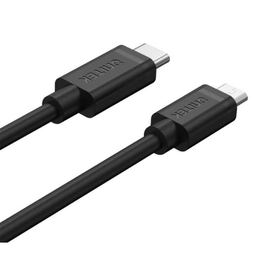 Unitek  Y-C473BK USB 2.0 USB-C to Micro USB-B Cable - 1m - Black