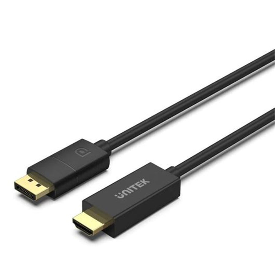 Unitek V1608A - 1.8m DisplayPort to HDMI Cable. Supports Max Res up to 4K@60Hz. Unidirectional Cable.