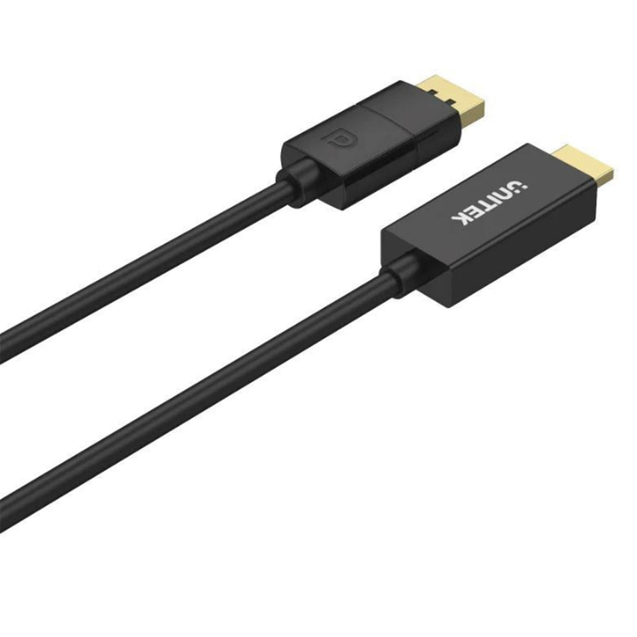 Unitek V1608A - 1.8m DisplayPort to HDMI Cable. Supports Max Res up to 4K@60Hz. Unidirectional Cable.