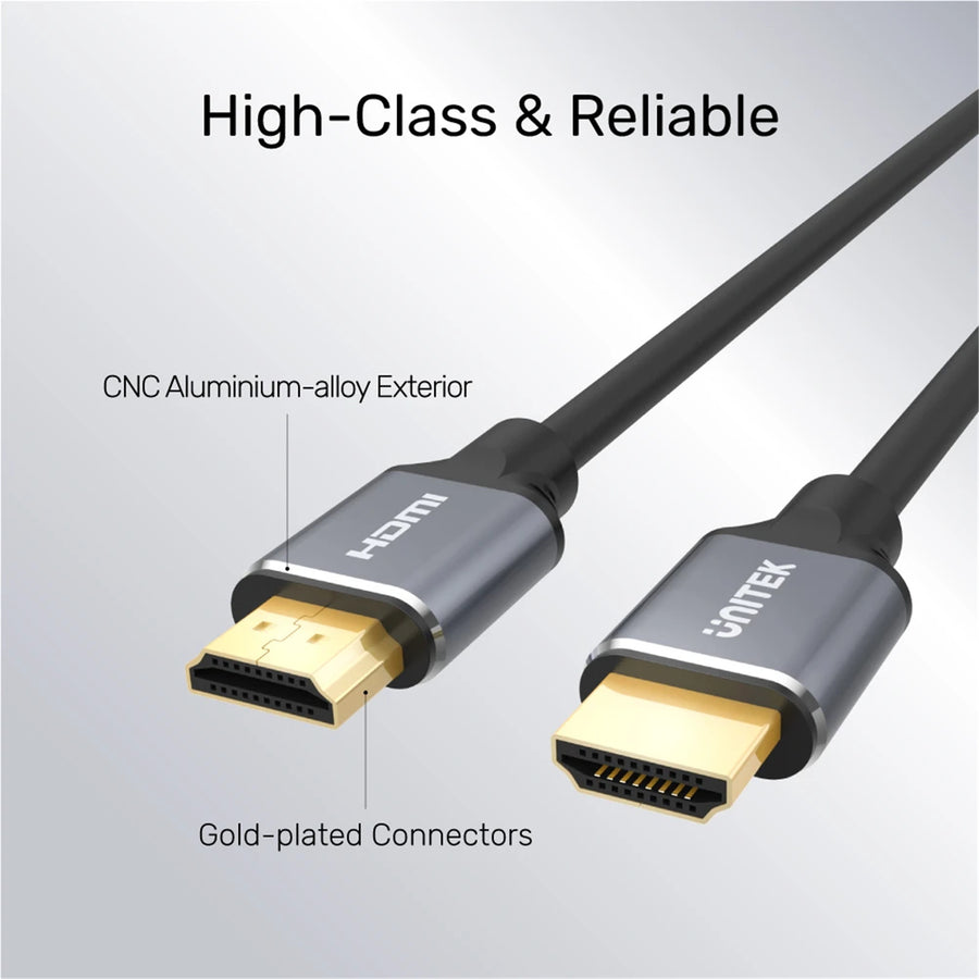 Unitek C137W - 1.5m HDMI 2.1 Full UHD Cable Supports up to 8K. Max. Res 7680x4320@60Hz & 4K@120Hz.