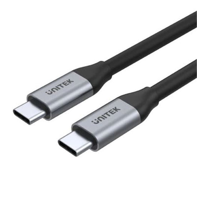 Unitek C14091ABK – 2m USB-C auf USB-C 3.1 Gen1 Kabel zum Synchronisieren und Laden. Unterstützt bis zu 100W USB PD.