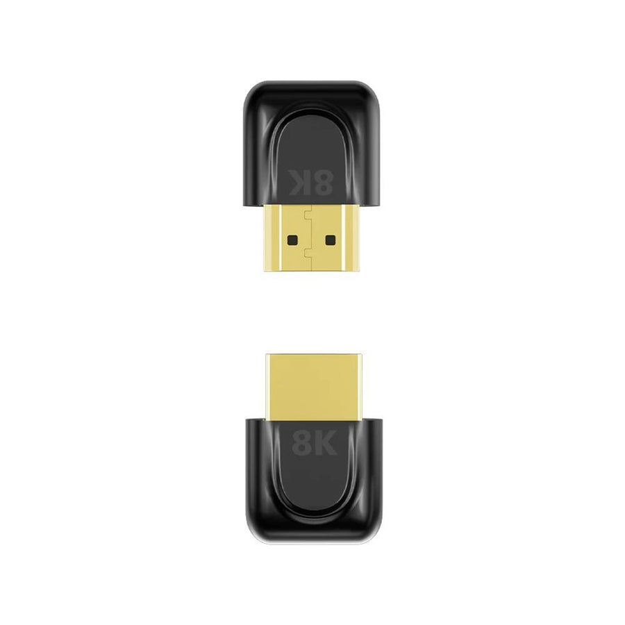 Unitek A1046A - 8K HDMI 90 & 270 Degree Right Angle Adapter w/ Gold-Plater Connectors