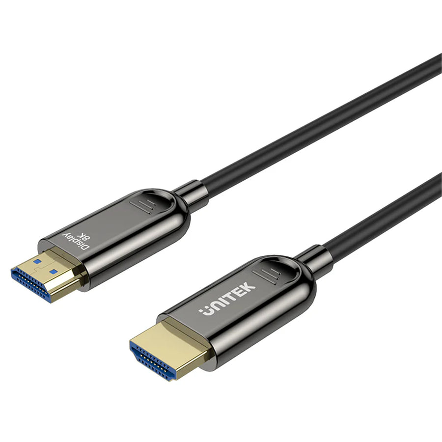 Unitek C11085GY01-40M - 40M 8K HDMI Fiber Optic 2.1 Cable & Supports 48Gbps. Support Max Res up to 8K@60Hz