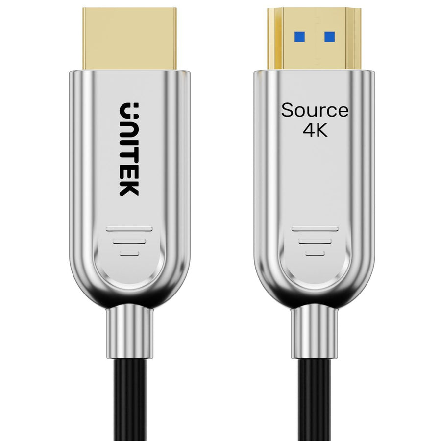 Unitek 10m HDMI 4K Fibre Optic 2.0 Cable w/ 24K Gold-plated Connectors. Supports HDR ARC