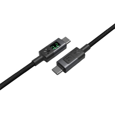 Unitek C14158A-1M USB-C auf USB-C Nylon-Flechtkabel 60W PD - bis zu 480 MBit/s - USB2.0 - Schwarz - 1m