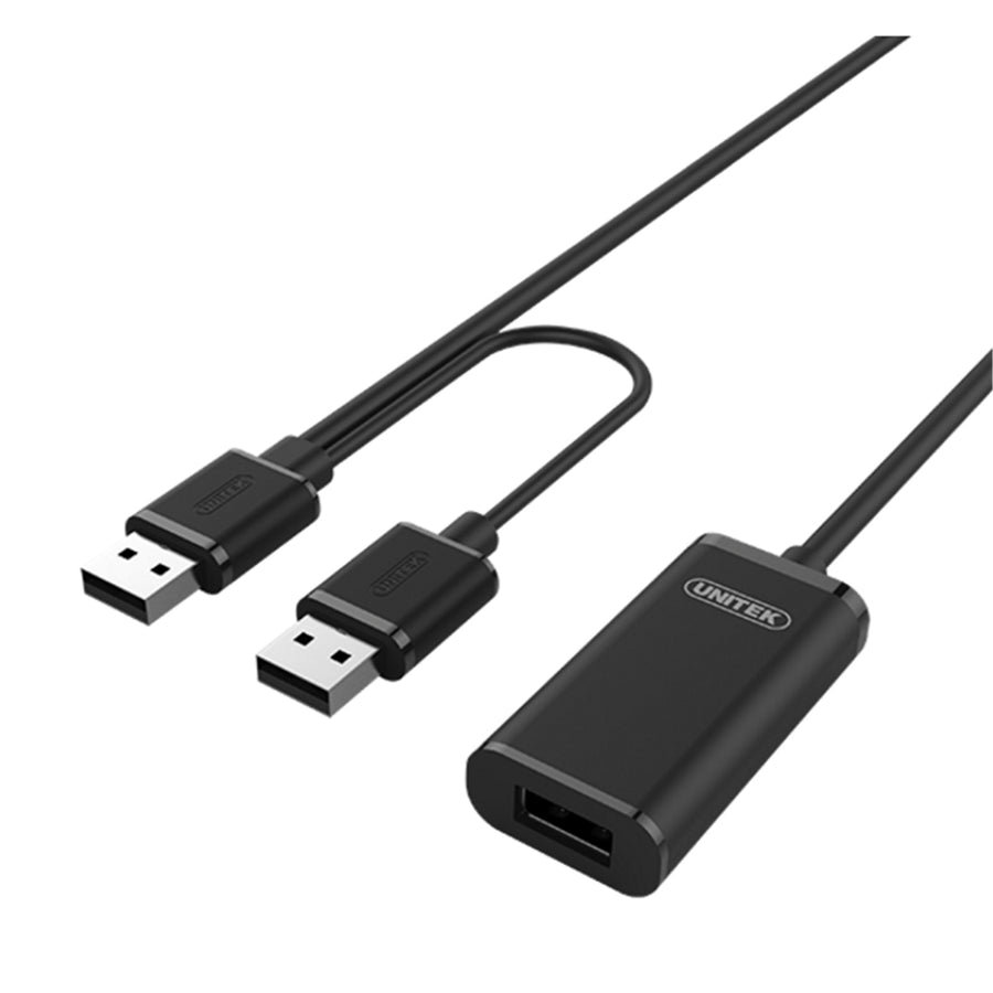 Unitek Y-277 - 5m USB 2.0 Active Extension Cable. Built-in Ext Chipset Supports Extended