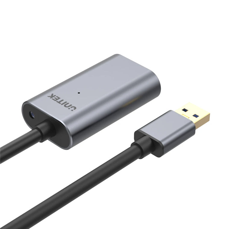Unitek Y-3004 - 5m USB 3.0 Extension Cable w/ Built-in Extension Chipset. Aluminium Designed Housing