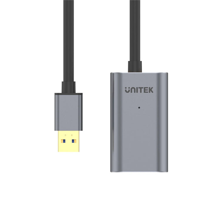 Unitek Y-3004 - 5m USB 3.0 Extension Cable w/ Built-in Extension Chipset. Aluminium Designed Housing