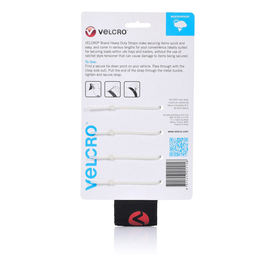 Velcro  VEL21115  Cable Management Strap - 1.5m - Black