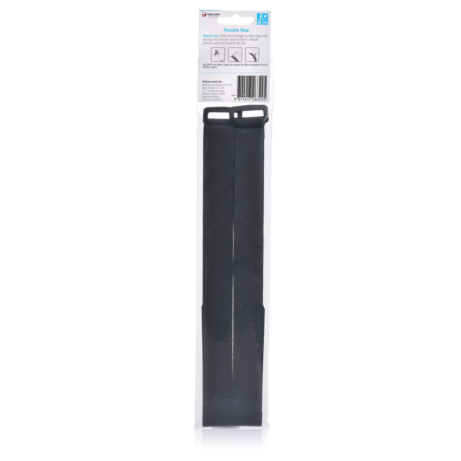 VELCRO VEL26322 - 25 x 900mm Adjustable 2 Pack Multi-Purpose Straps. Designed to Bundle & Secure