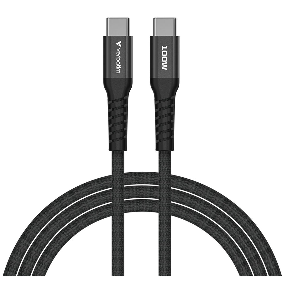 Verbatim  31863 Sync & Charge USB C to USB C 100W Magnetic 120 cm - Black
