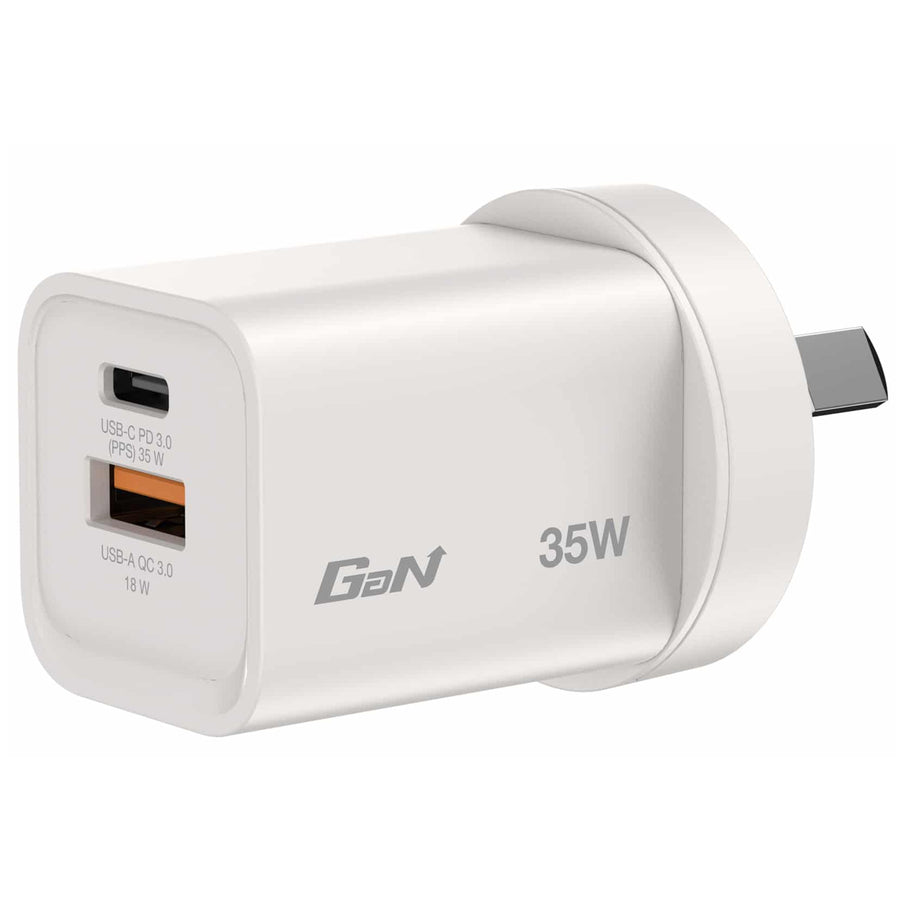 Verbatim 35W GaN Charger with 1x USB-C and 1x USB-A