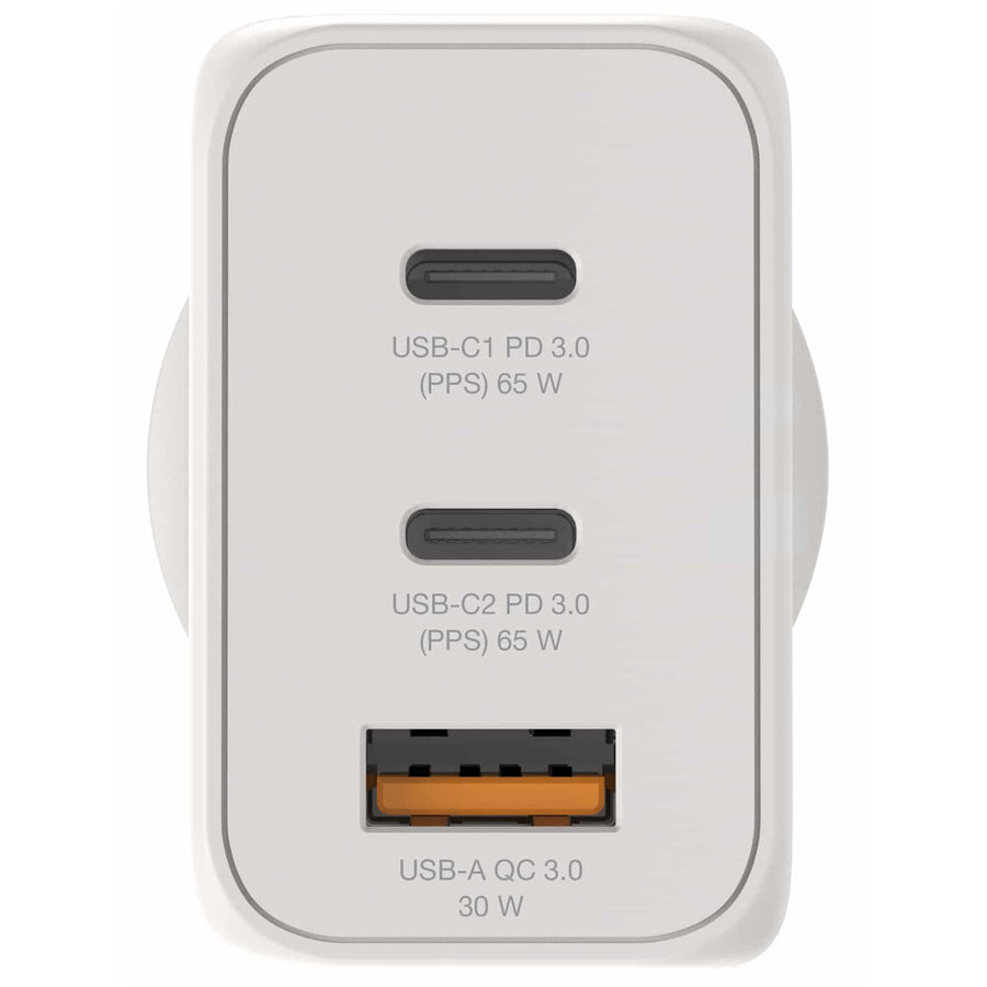 Verbatim 65W GaN Charger with 2x USB-C and 1x USB-A