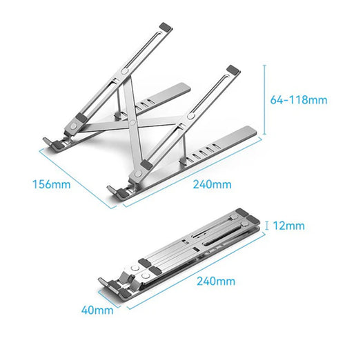 Vention KDMI0  Foldable Laptop Stand Silver Aluminum Alloy Type