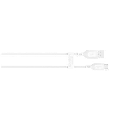 Mophie Essential USB-A to USB-C Cable - 1m - White Soft Braided Nylon