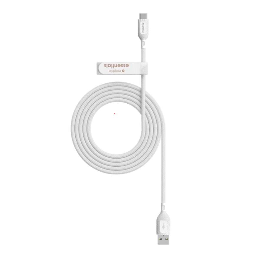 ZAGG 409912191 - Mophie Essential Kabel A C Kabel - Weiß geflochten - 2m