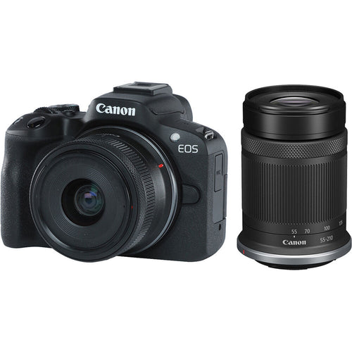 Canon EOS R50  Mirrorless Camera with 18-45mm & 55-210mm Lenses