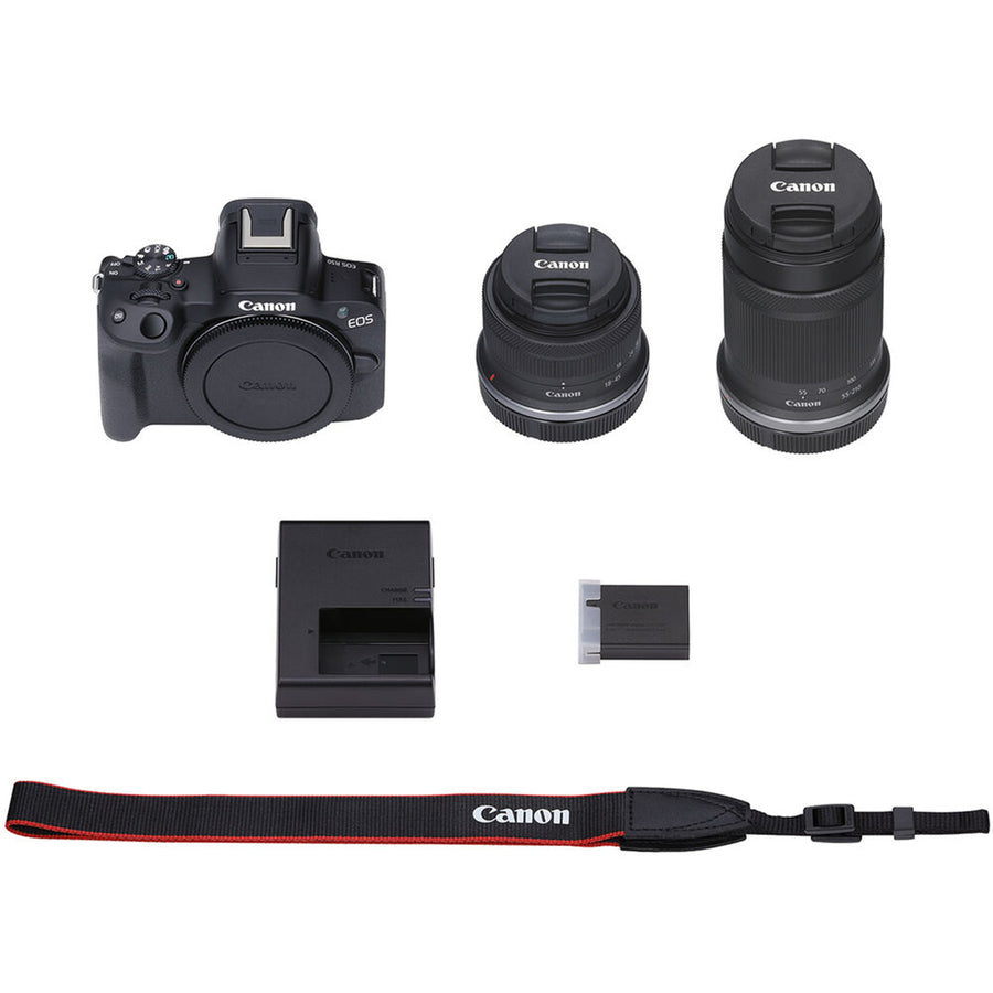 Canon EOS R50  Mirrorless Camera with 18-45mm & 55-210mm Lenses