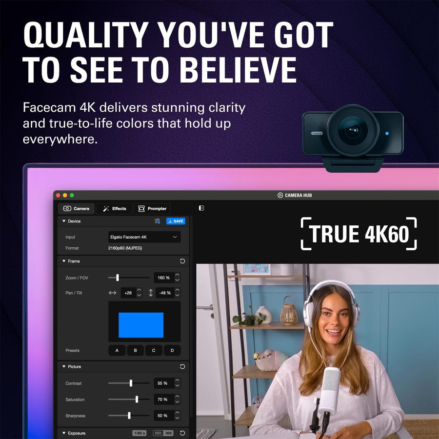 ELGTO 10WAF9901 - ELGATO FACECAM 4K