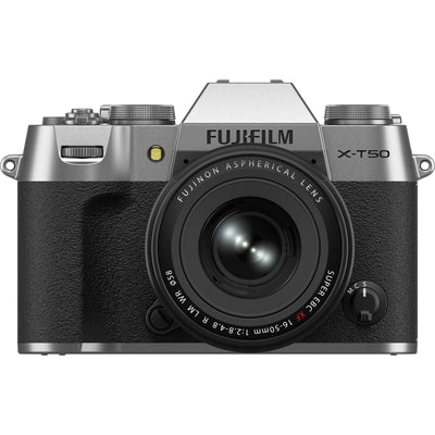 Fujifilm  X-T50  Mirrorless Camera with XF 16-50mm f/2.8-4.8 Lens - Silver