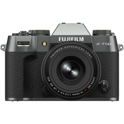 Fujifilm  X-T50  Mirrorless Camera with XF 16-50mm f/2.8-4.8 Lens - Charcoal Silver