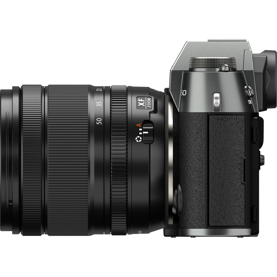 Fujifilm  X-T50  Mirrorless Camera with XF 16-50mm f/2.8-4.8 Lens - Charcoal Silver