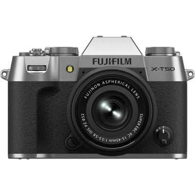Fujifilm  X-T50  Mirrorless Camera with 15-45mm f/3.5-5.6 Lens - Silver