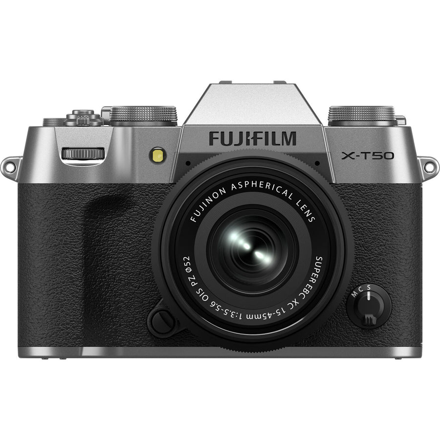 Fujifilm  X-T50  Mirrorless Camera with 15-45mm f/3.5-5.6 Lens - Silver