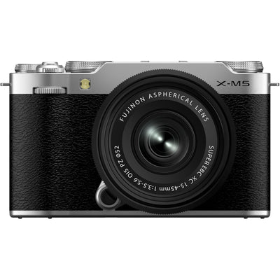 Fujifilm  X-M5  Mirrorless Camera with XC 15-45mm f/3.5-5.6 Lens - Silver