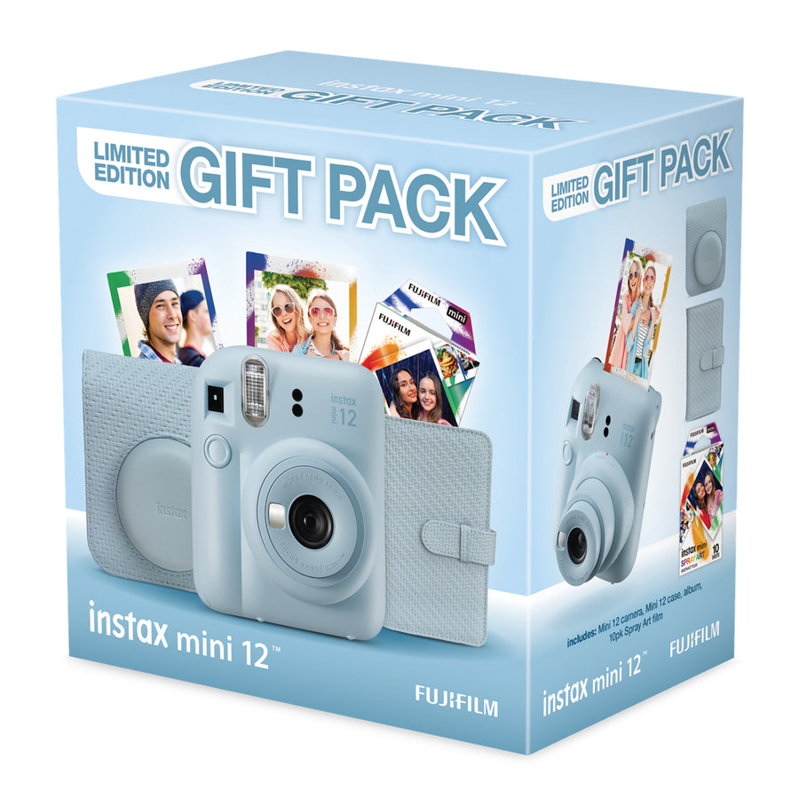 Fujifilm Instax Mini 12 Limited Edition Instant Camera Christmas Gift Pack 2025 - Blue