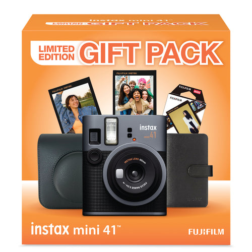 Fujifilm Instax Mini 41  Instant Camera Christmas Gift Pack 2025 - Black