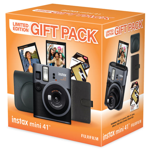 Fujifilm Instax Mini 41  Instant Camera Christmas Gift Pack 2025 - Black