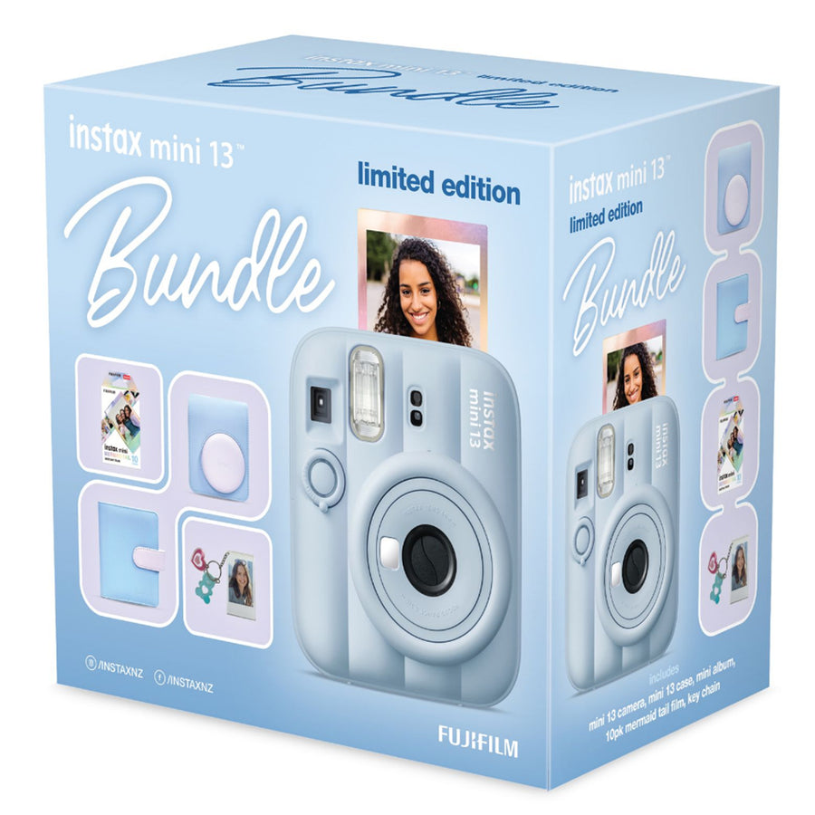 Fujifilm Instax Mini 13  Instant Camera Mid-Year Gift Pack -  Frost Blue