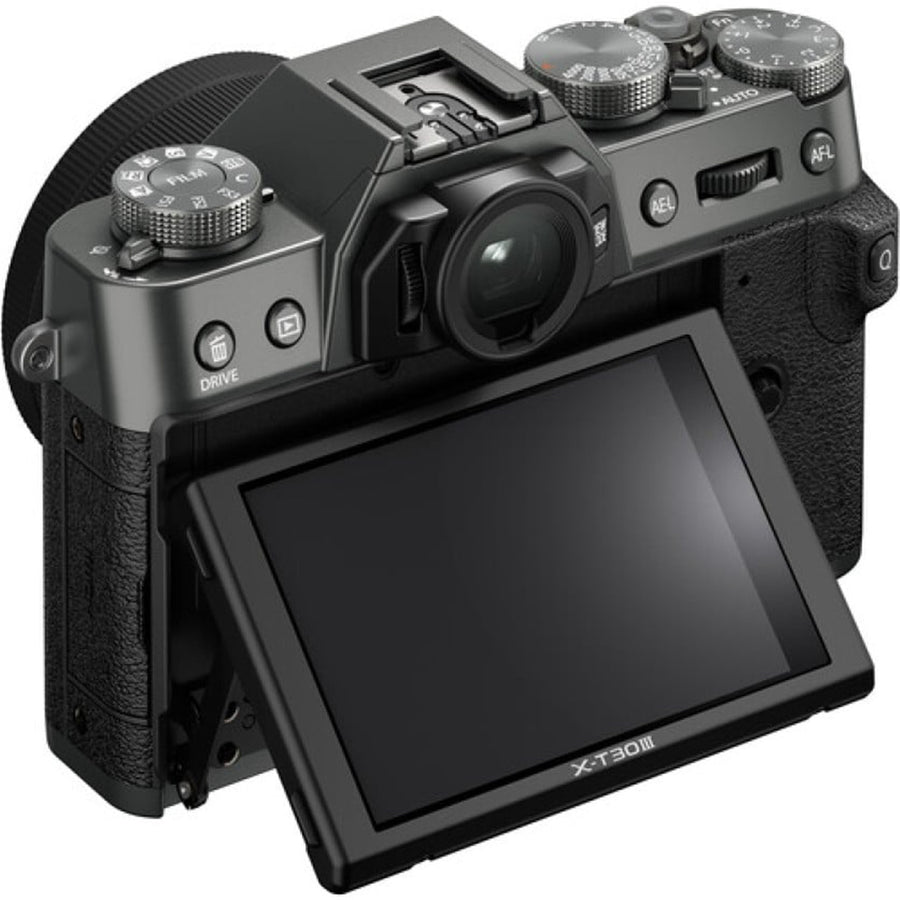 Fujifilm X-T30 III Mirrorless Camera with 13-33mm f/3.5-6.3 Lens - Charcoal Silver
