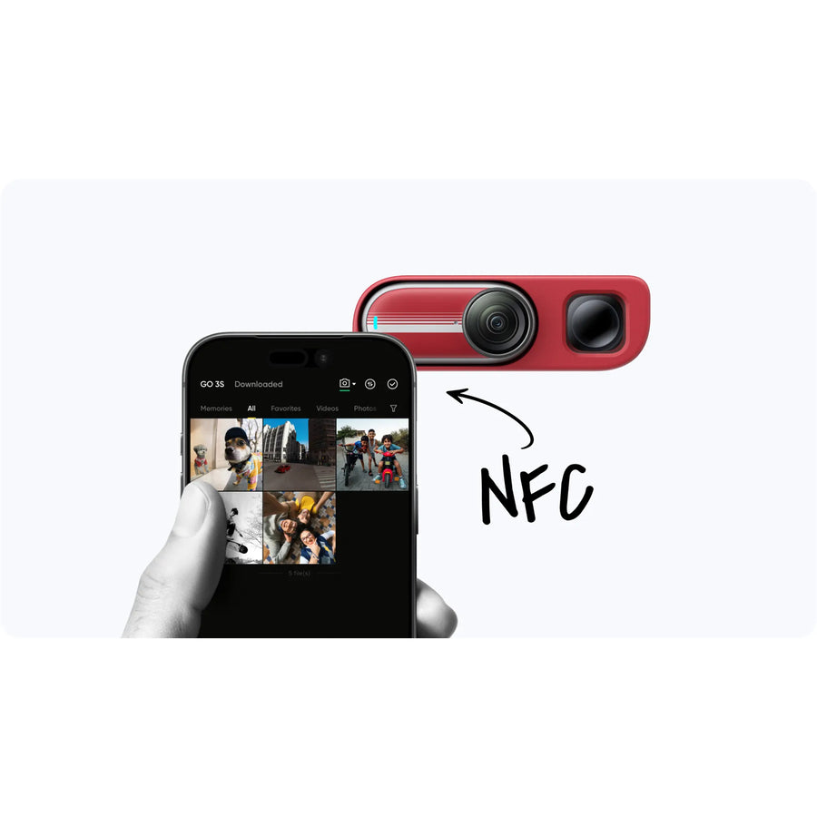 Insta360  GO 3S  Action Camera Retro Bundle (Special Edition)- Classic Red